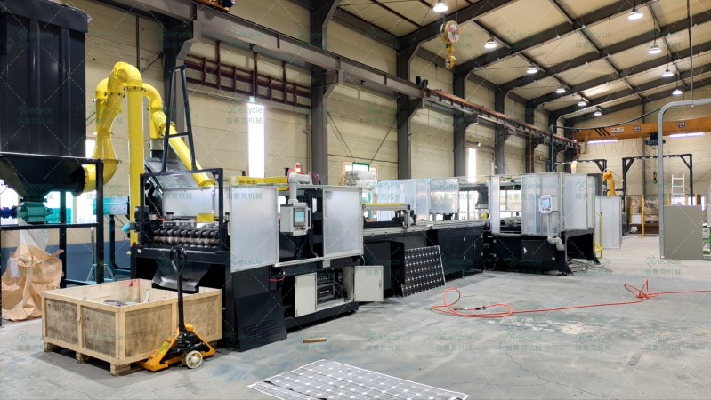 光伏板处理生产线全套设备案例图